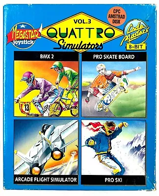 Game Jumper Old School Gaming Amstrad Cpc Disk Quattro Simulators Volume 3 Boxed • $57.11