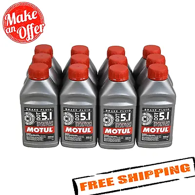 Motul 100951 DOT 5.1 Brake Fluid - Set Of 12 • $121.92