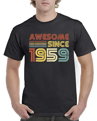 Mens 65th Birthday Gifts For Him T Shirt 65th Present 65 Years Old Born In 1959 • £12.99