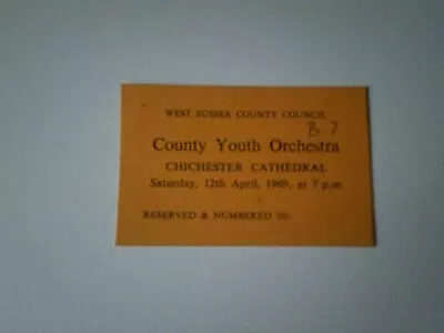 West Sussex County Council Ticket 1969 • £3.99