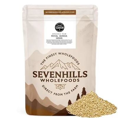 Sevenhills Wholefoods Organic Raw Royal Quinoa Grain 1kg • £11.99