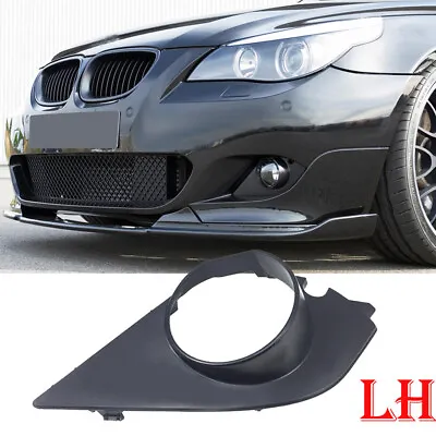 $15.19 • Buy Left For 03-09 BMW E60 E61 M Sport Front Bumper Fog Light Grille Cover Black