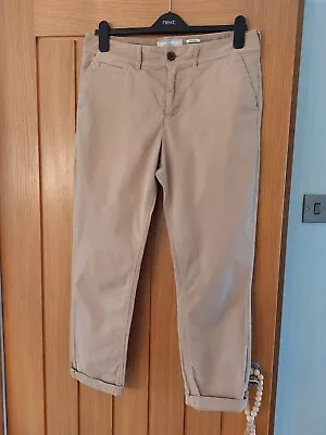 Ladies Fat Face Devon Chino Trousers  Size 12 Natural Stone • £7.50