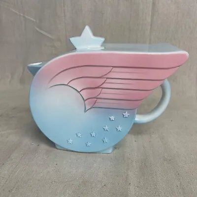 VTG Vandor Imports Pelzma Designs Wings & Stars Teapot Art Deco Wonder Woman • $59