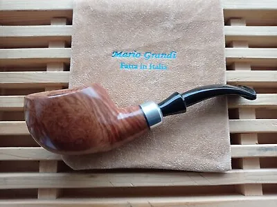 Mario Grandi Bent II Freehand Freeform Smooth Higt Grade Briar Pipe Handmade It • $170
