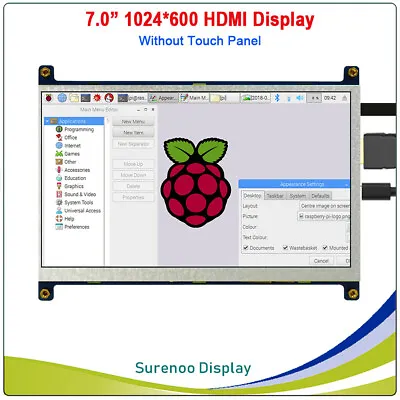 7.0  1024*600 HDMI Display TFT LCD Module Screen Without Touch Panel Audio • $39.99