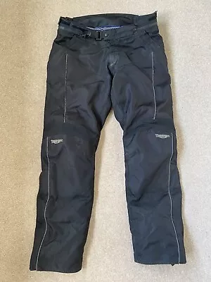 £94.99 • Buy Men's Triumph Motorcycle Trousers Black UK Size 34  Waist R Biker Clothing