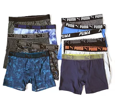 $38 • Buy NEW2023 5 Pack PUMA Mens Quick Dry Active Sport Boxer Brief  M-XL 2XL 4XL