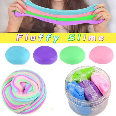 4pcs Soft Butter Fluffy Slime Kit Gifts Putty Sensory DIY Non Stick For Kids • $10.95