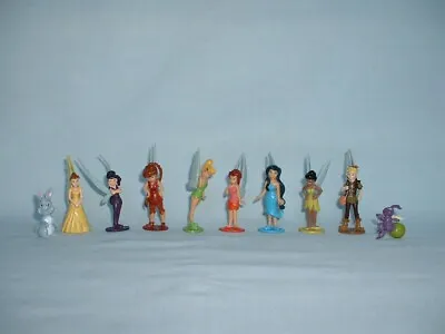 TINKER BELL DISNEY FAIRIES Set Of 10 Figures Toys (CAKE TOPPERS/SILVERMIST/FAWN) • £11.99