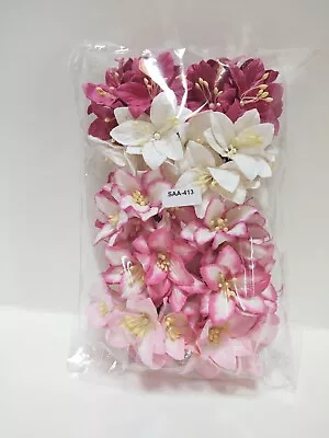 50 Lily's Mix Set Of Pink Lily's Mulberry Paper Lily's #SAA-413 • $13.99