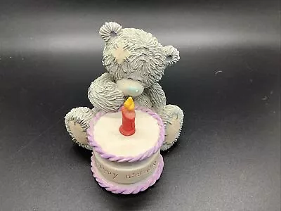 Me To You Bear Figurine Ornament Figure Retired Happy Birthday Cake Make A Wish • £11.95