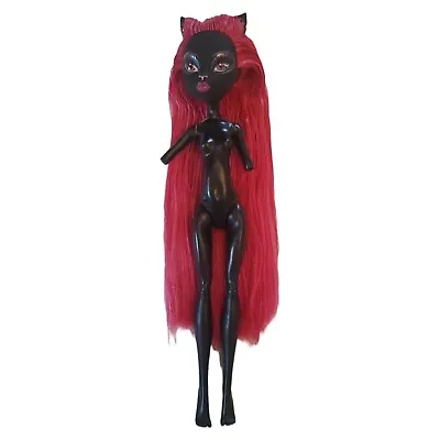 Monster High Catty Noir Doll 13 Wishes Nude Doll Only - No Tail Or Arms - Glue • $14.99