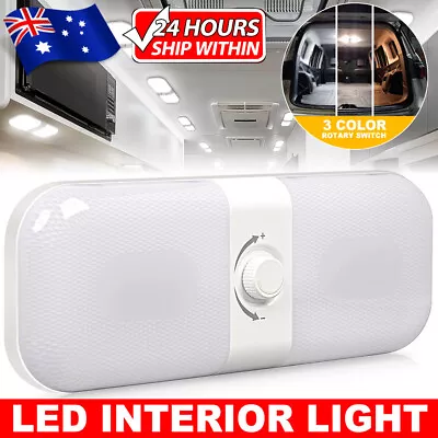 12V-24V LED Interior Light White Dimmable RV Caravan Trailer Boat Ceiling Lamp • $20.95
