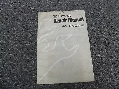 $139.07 • Buy Toyota Forklift Lift Truck 4Y ENGINE Shop Service Repair Manual