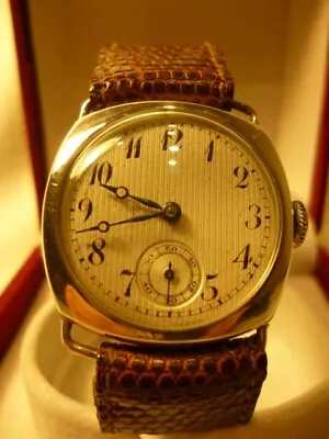 Gents .925 Silver Cased Watch J.W. Benson Of London. 1929.  Running Well. • £50