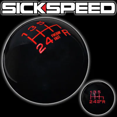 Black/red Fing Fast Shift Knob For 6 Speed Short Throw Shifter 10x1.25 K09 • $28.88