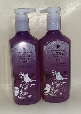 £12 • Buy 2 X Bath And Body Works Winterberry Ice Cleansing Gel Hand Soaps