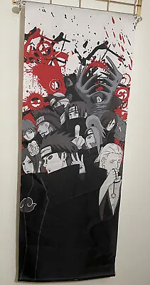 $9.99 • Buy Naruto Shippuden Anime Scroll Banner - Akatsuki Clan 40” X 15”