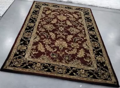 RED / BLACK 5' X 8' Back Stain Rug Reduced Price 1172730537 HG628C-5 • $112