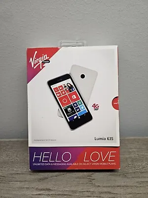 New Nokia Lumia 635 Virgin Mobile 4G LTE Smartphone - White 8GB - Fast Ship! • $44