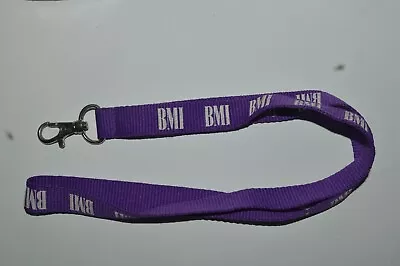 Vintage BMI Broadcast Music Inc Lanyard Violet Color Used Excellent Conditions • $24.99