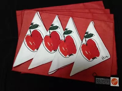 Vintage Vera Apple Napkins And Placemats • $25