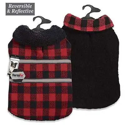 Dog Thermal Plaid Blanket Coat Jacket Reversible Winter Zack & Zoey Pet Coats • $39.99