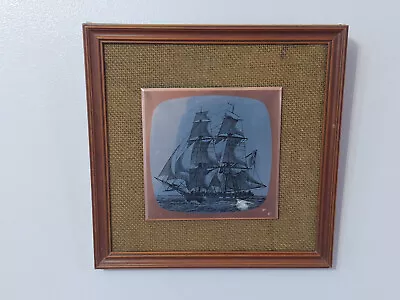 Wall Hanging Sailing Ship Sea Nautical Metal Art Picture Wall Room Home Decor • £14.95