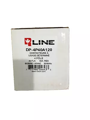 R Line DP-4P40A120 40A-120V Definite Purpose Contactor 50A 4Pole 120V  NEW • $44.95