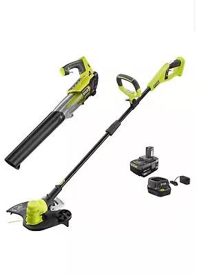 Ryobi ONE+ 18V 13  Trimmer/Weed Eater And Blower W/ Battery & Charger • $125