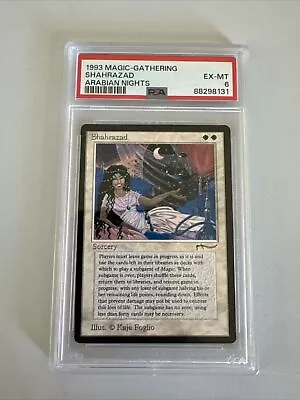 MTG Shahrazad Arabian Nights PSA 6 EX-MT English Reserved List Magic Card 1993 • $200