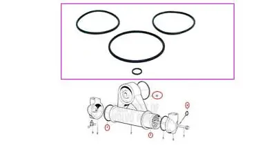 Oil Cooler Seal For Volvo Penta AQ120-AQ170 Marine Engines 925092 925255 925983 • $19