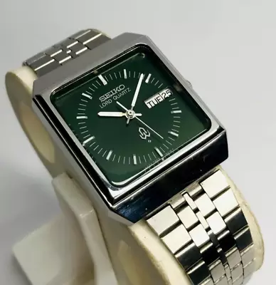 Vintage Seiko Lord Quartz 1978 Rare Green Dial 7853-5010 Men's Watch • $285