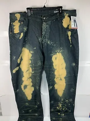 IZOD Mens Size 42X30 Acid Wash Slim Straight Blue Jeans • $16