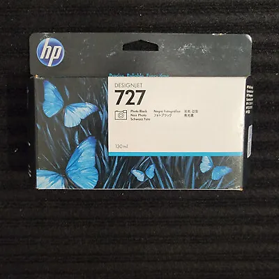 HP 727 DESIGNJET 130ml INK CARTRIDGE T920T930T1500T1530T2500 P-BLACK 83P23A • $55