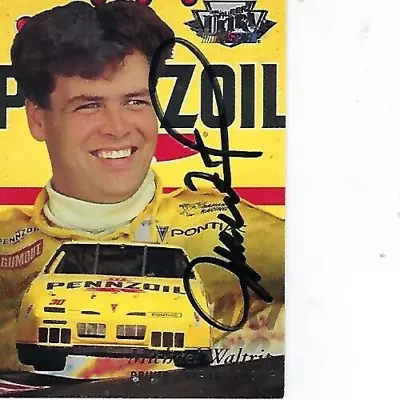 Michael Waltrip Signed 1996 Fleer Ultra Racing #44 - Nascar • $3