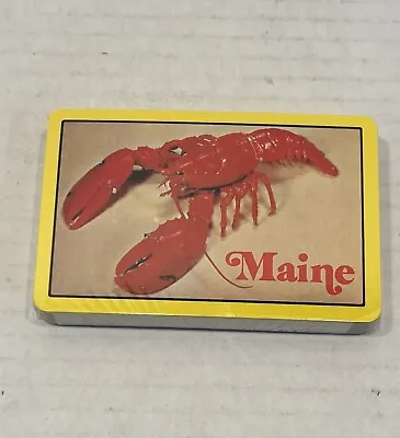 Vintage Maine Lobster Souvenir SEALED Playing Cards In Box • $8