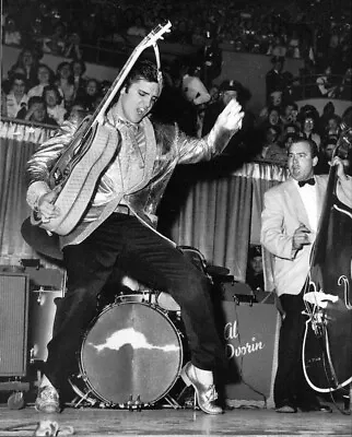 Elvis Presley In Concert Playing Guitar 8x10 PHOTO PRINT • $7.98