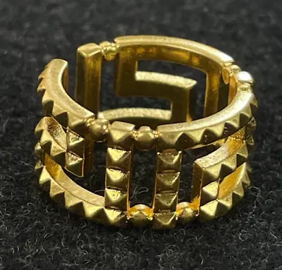 Vintage Versace Gold Monogram  Ring Size 7 • $77.70