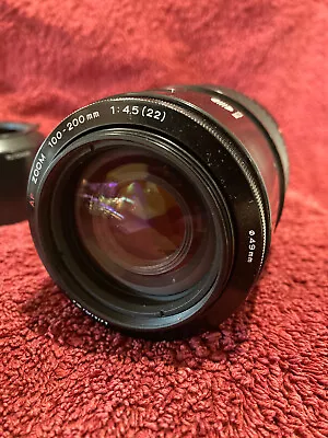 $100 • Buy Minolta 100-200mm F4.5 Zoom Lens For Sony/Minolta A-mount