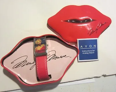 Marilyn Monroe Watch Lip Shaped Red Tin • $23.65