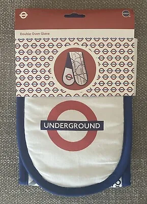 TFL London Underground Double Oven Mitt Glove Map The Tube Licensed Product • £25.09