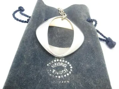 $679.99 • Buy Georg Jensen #368 By Henning Koppel 925 Sterling Silver Pendant Necklace 30  - A
