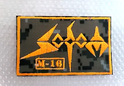 Sodom M-16 Camo Iron On Embroidered Patch (Kreator Destruction) • $6.75