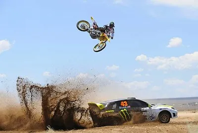 KEN BLOCK MOTOCROSS OFF ROAD BIKE Wall Art Print Poster Home Room Decoration • $5.36