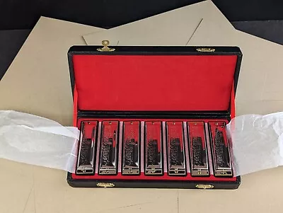 Vintage Soul Man Harmonica Boxed Set Of 7 A-B-C-D-E-F-G • $25