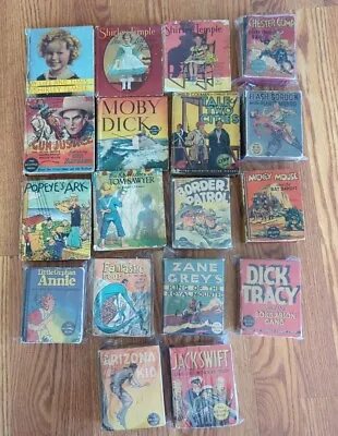 Vintage 1930s Lot Of 18 Big Little Books Mickey Mouse Fantastic Four Flash.. • $79.99