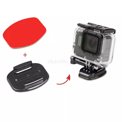 6X Helmet Accessories Flat Curved Adhesive Mount Fo Gopro Hero 3 4 5 6 7 8 9 AU • $15.17