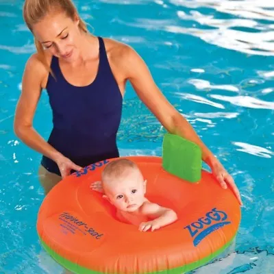 Zoggs Trainer Seat Stage 1 Baby Swimming Inflatable Ring 3-12M Swim New Boxed • £20.44